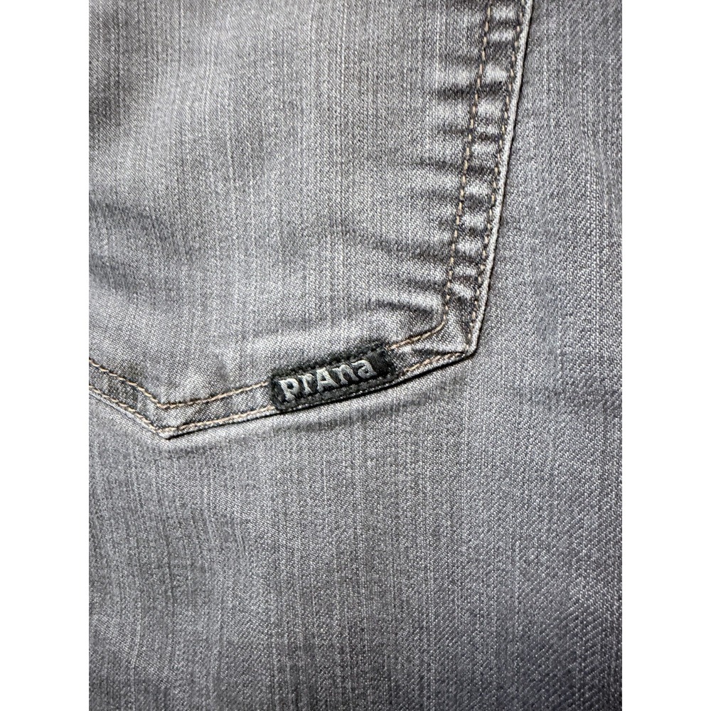 PrAna Bridger Jeans Mens 34x32 Black Slim Fit Straight Organic Stretch Denim - Picture 4 of 7